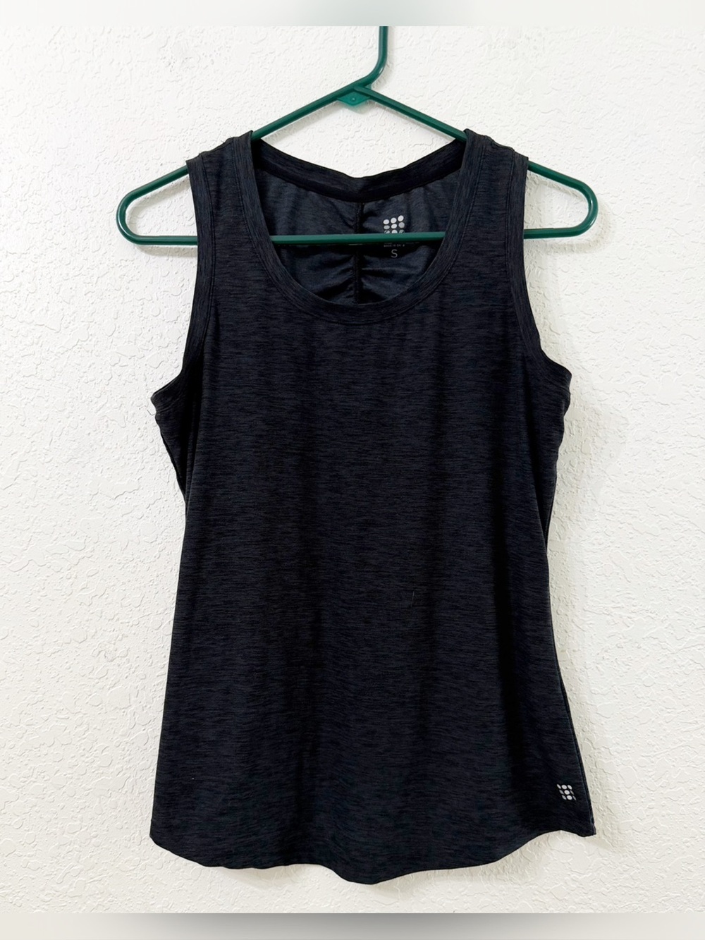 Title Nine Grace Tank Top Heather Black Size S